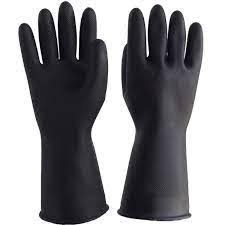 Guantes Negros de Caucho